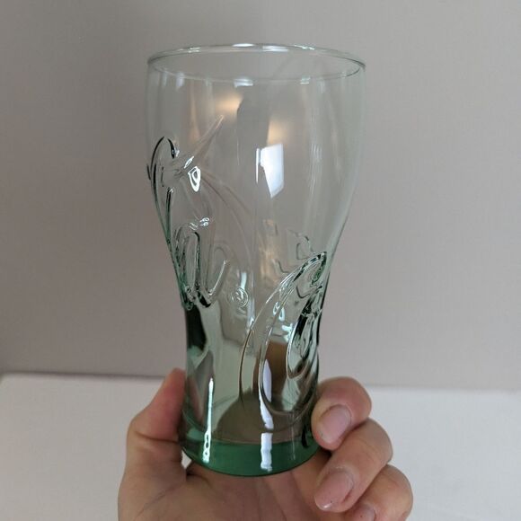 Vintage Libbey Coca-Cola Green Glass Tumbler – Embossed Logo - Picture 4 of 7